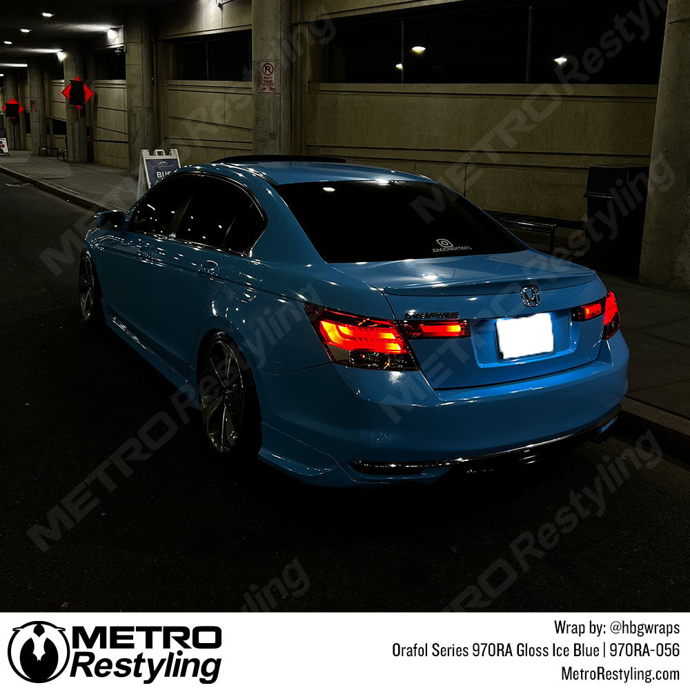 Vinyl Honda Wrapped Gloss Ice Blue Accord
