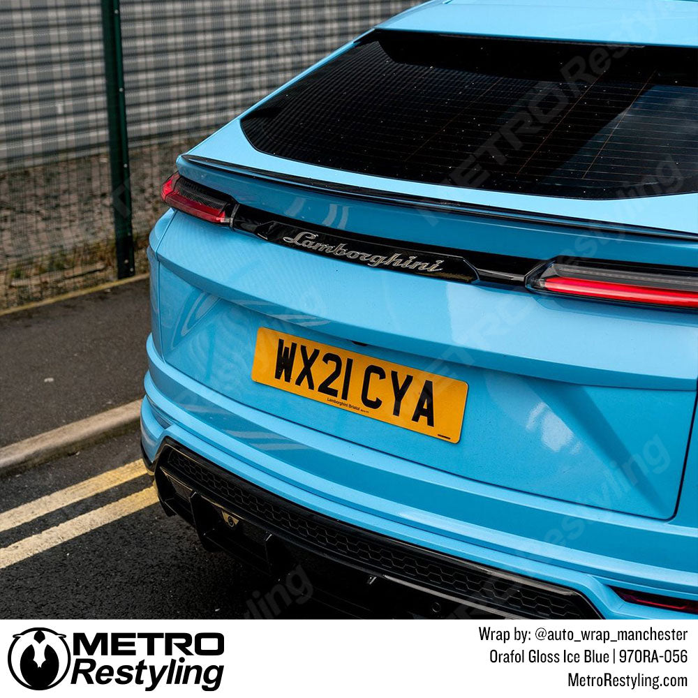 Blue Lamborghini Urus Vinyl Wrap