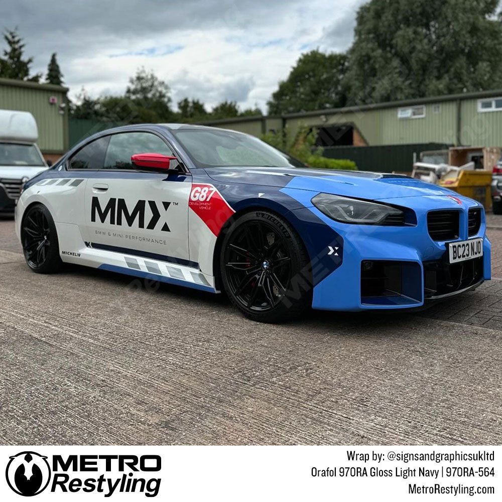 Gloss BMW M2 Navy Wrap