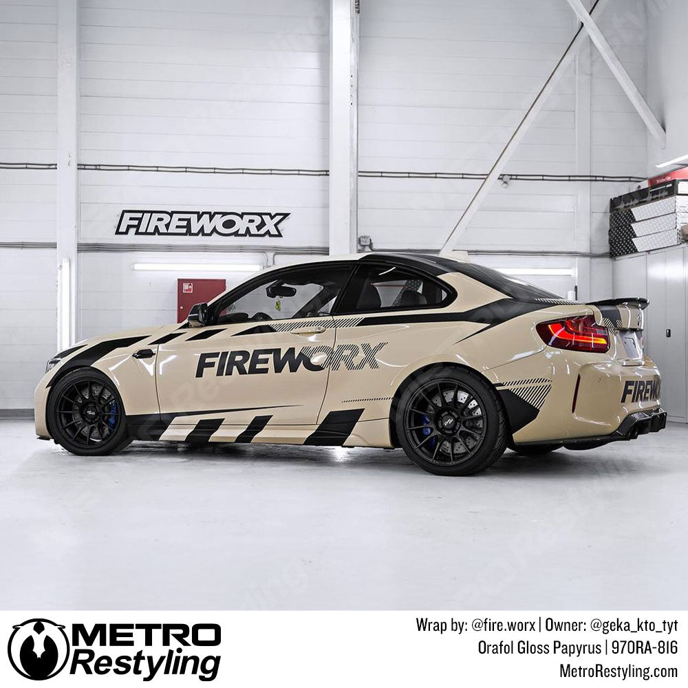 sand bmw wrap