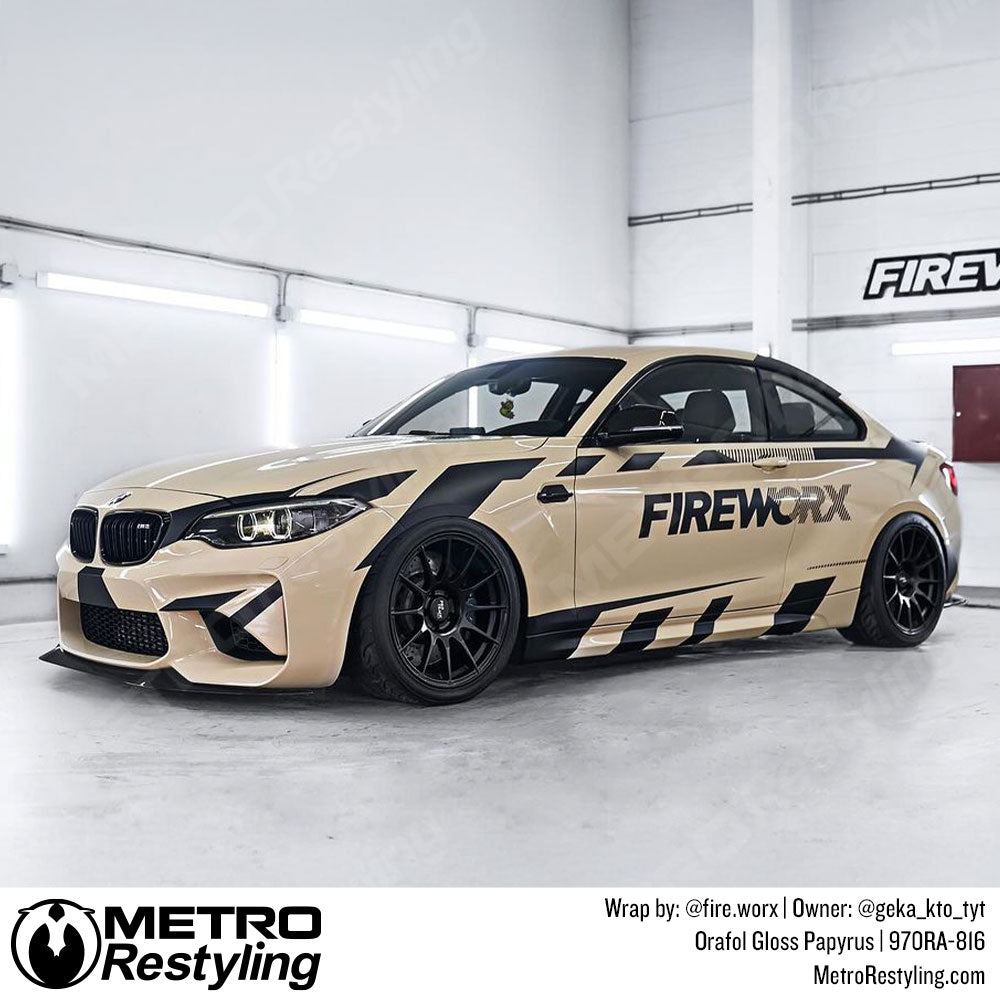sand bmw wrap