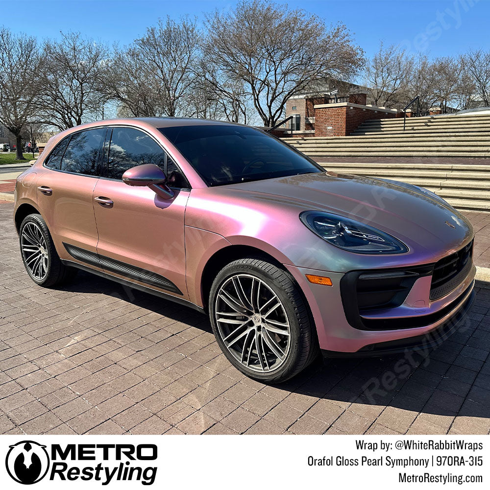 pearl pink porsche wrap