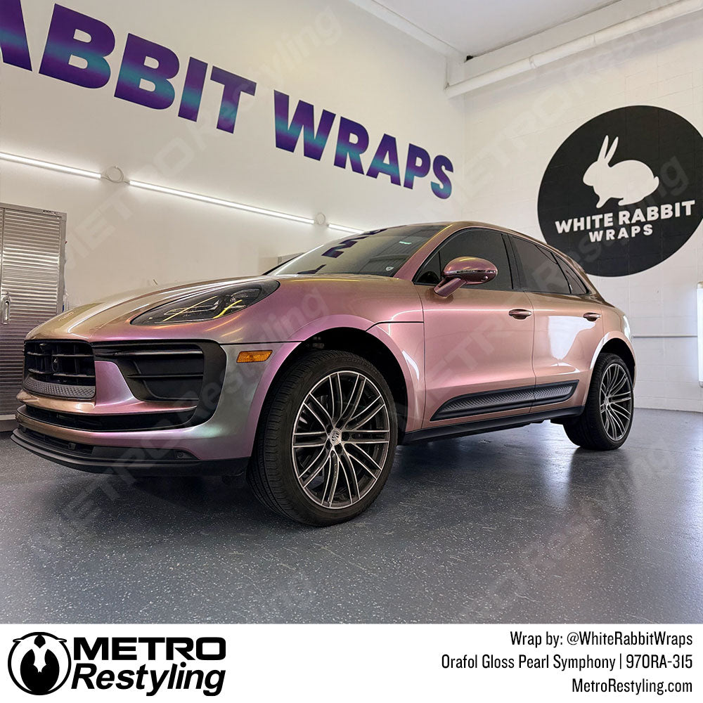 pearl pink porsche wrap