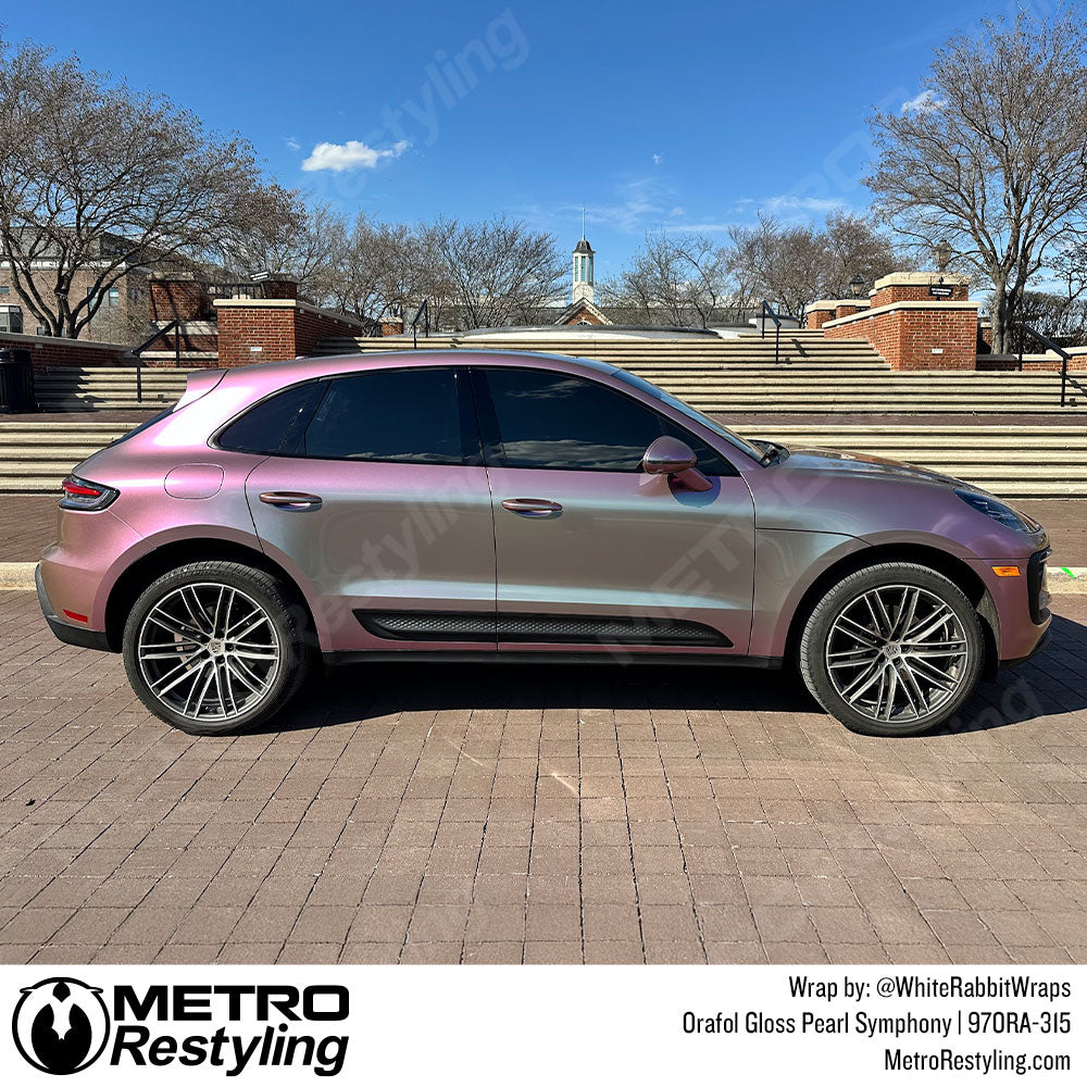 pearl pink porsche wrap