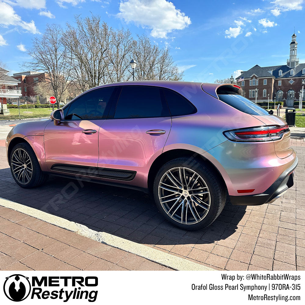 pearl pink porsche wrap