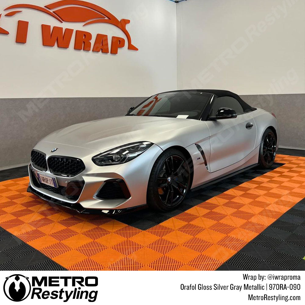 silver bmw wrap