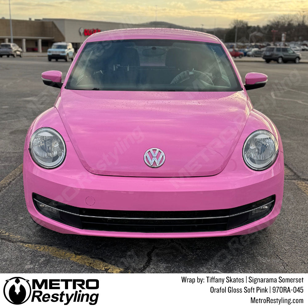 pink vw bug wrap