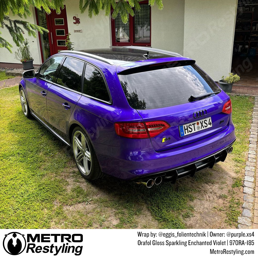 gloss purple audi wrap