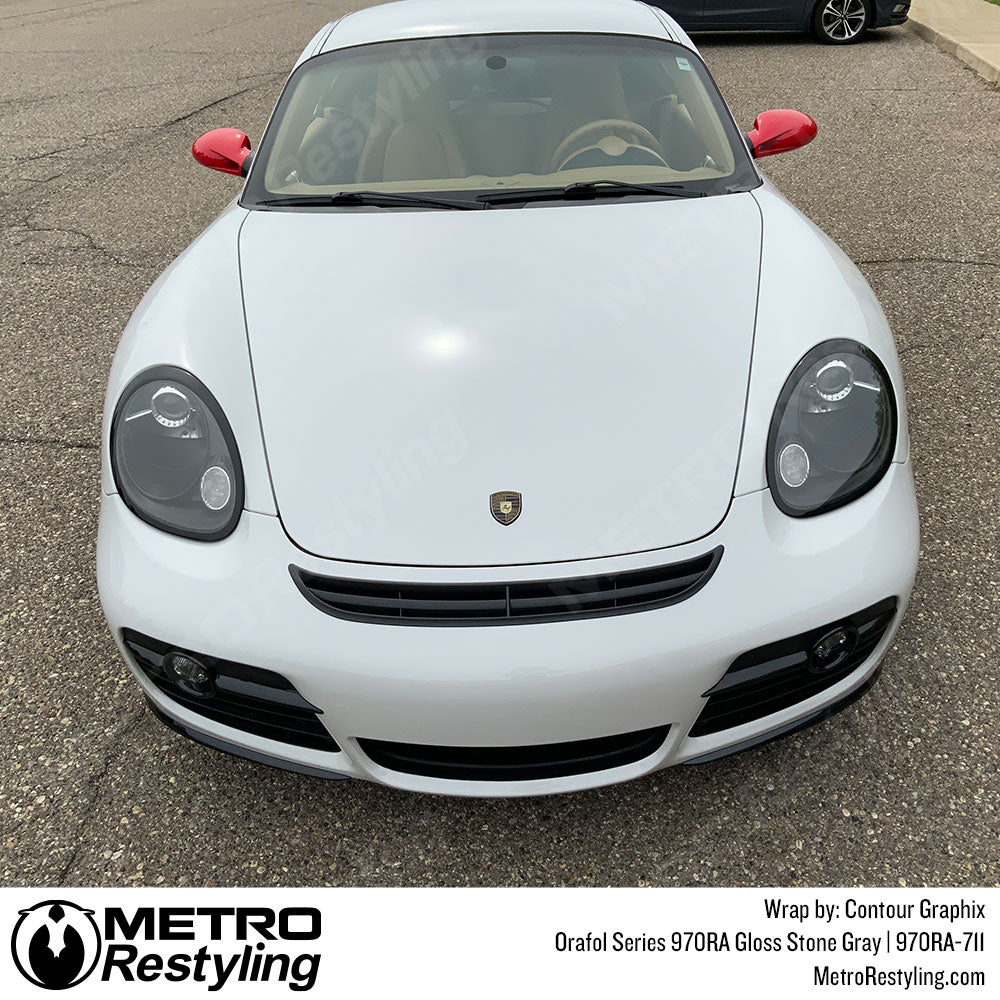 Orafol Stone Grey Vinyl Porsche Wrap