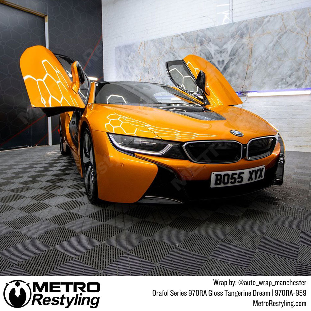orange bmw wrap