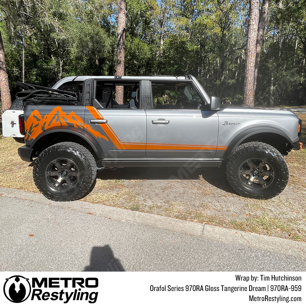 Gloss Tangerine Bronco Wrap