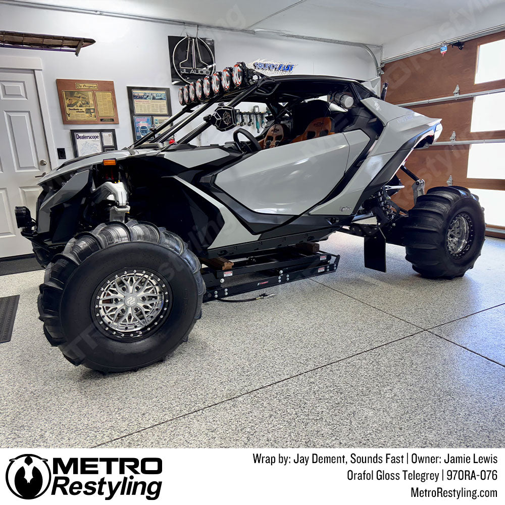 gloss grey atv wrap