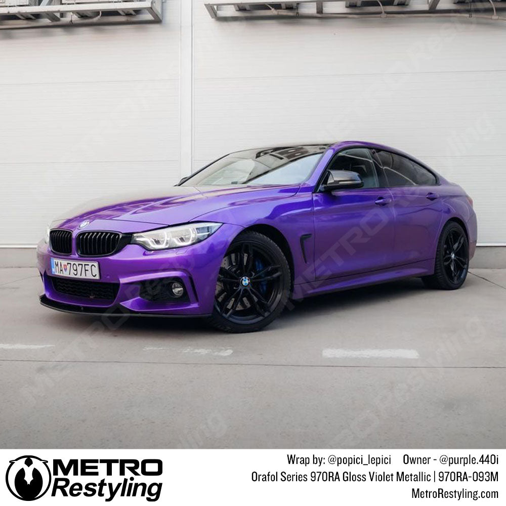 gloss violet bmw wrap