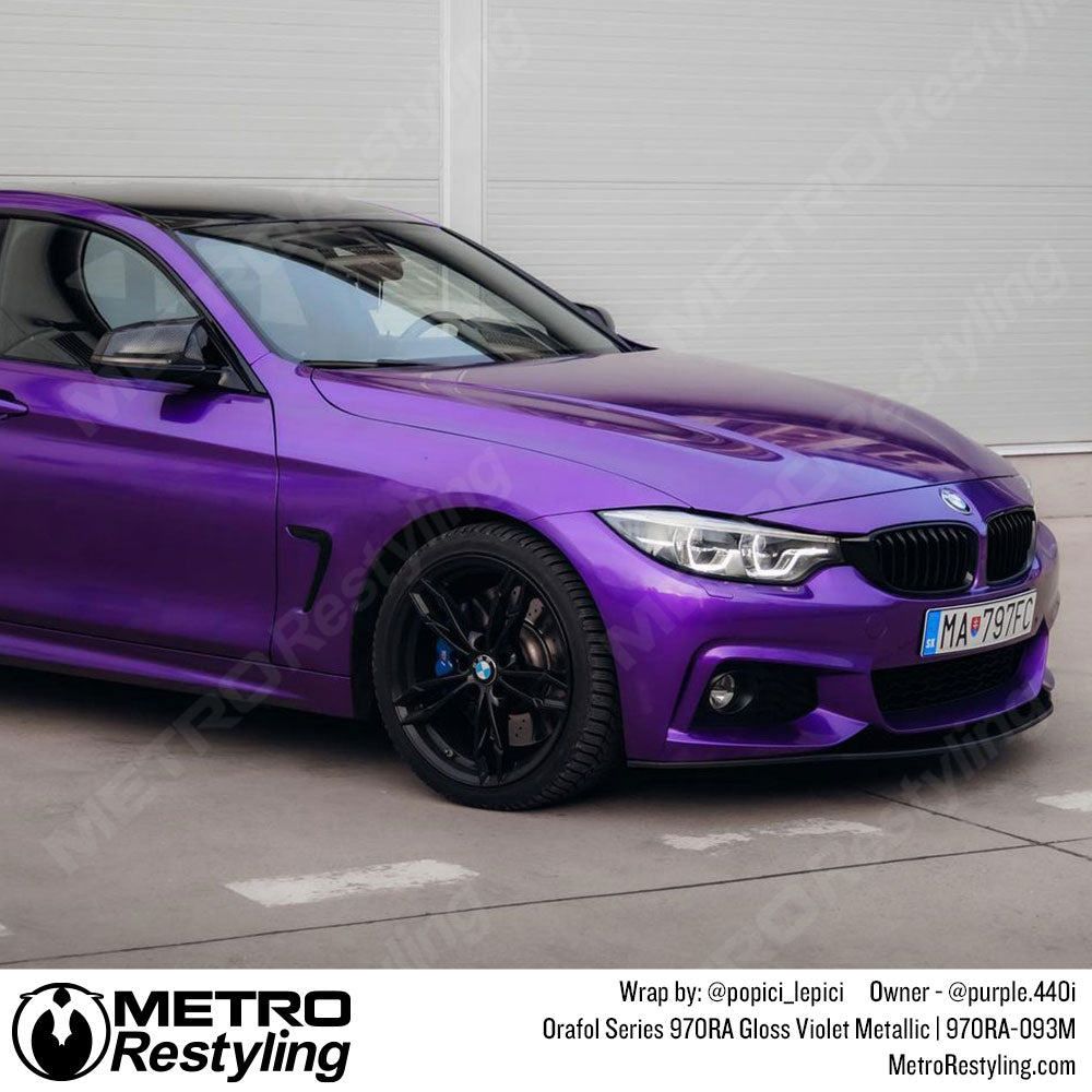 gloss violet bmw wrap