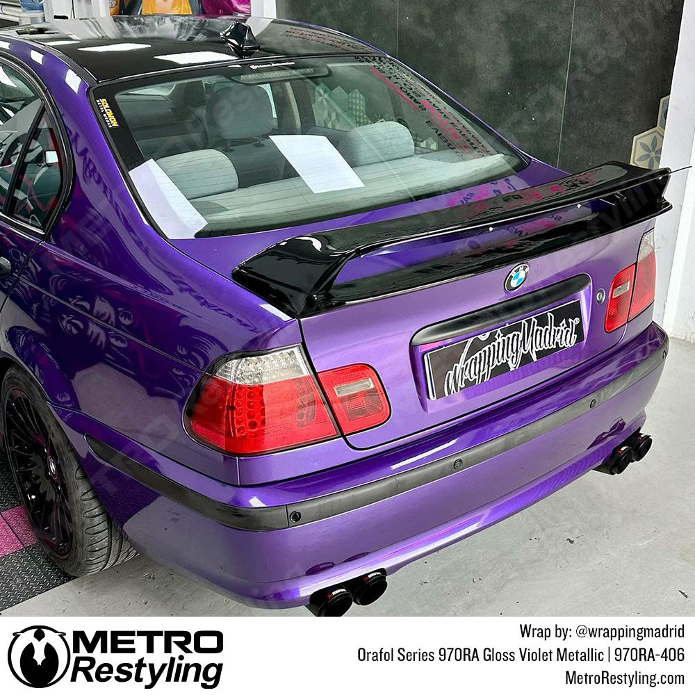 gloss violet bmw wrap