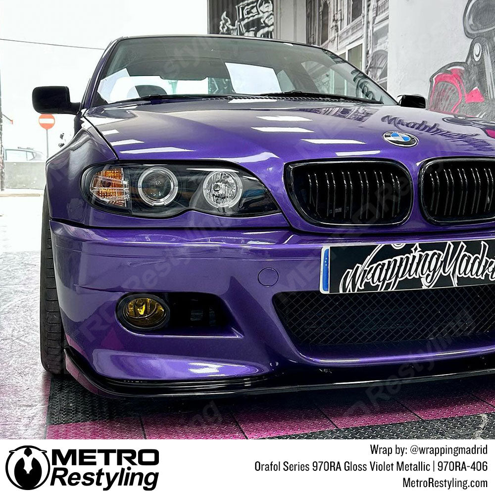 purple bmw wrap