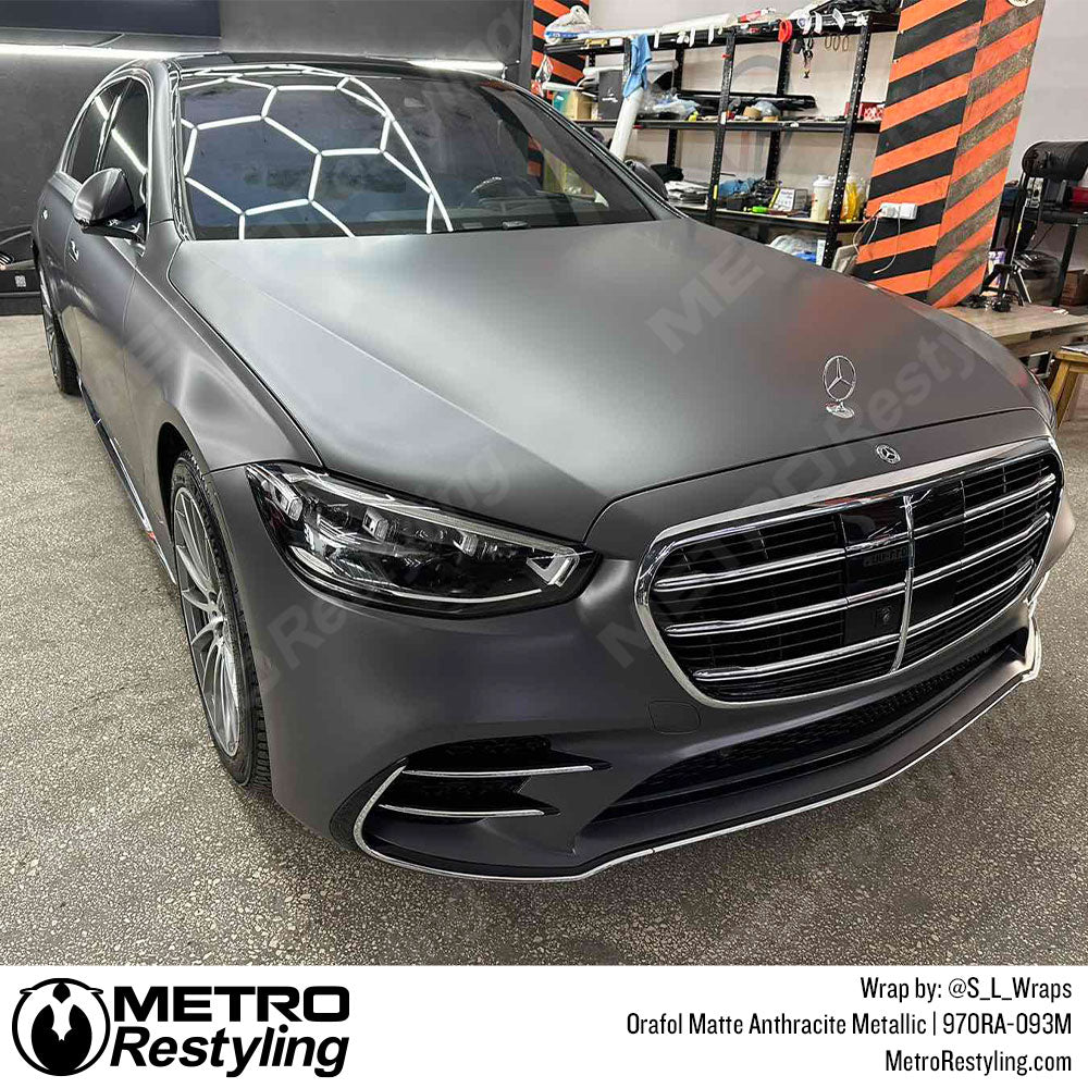matte metallic mercedes wrap