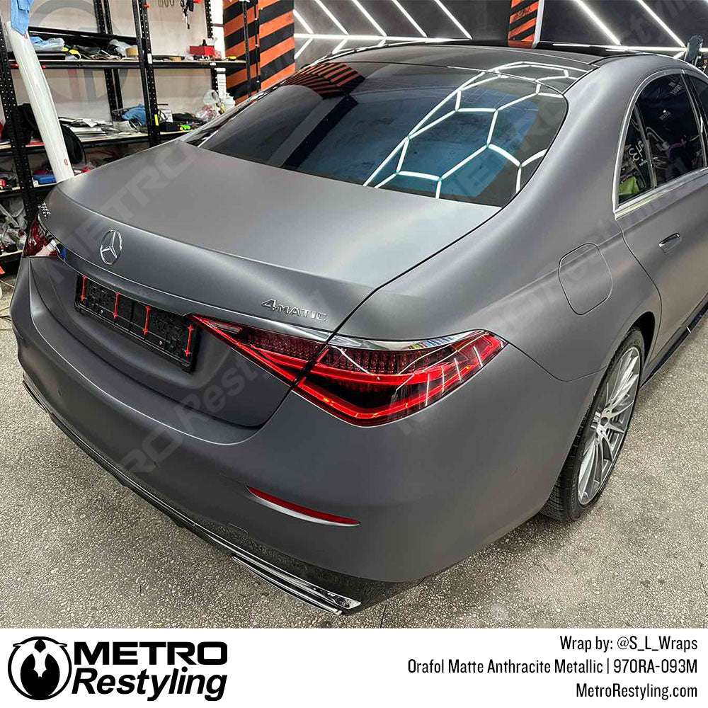 matte metallic mercedes wrap
