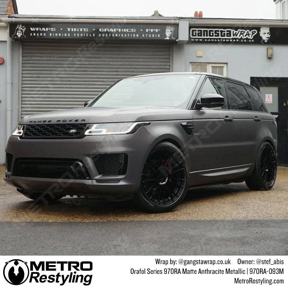 matte anthracite range rover wrap