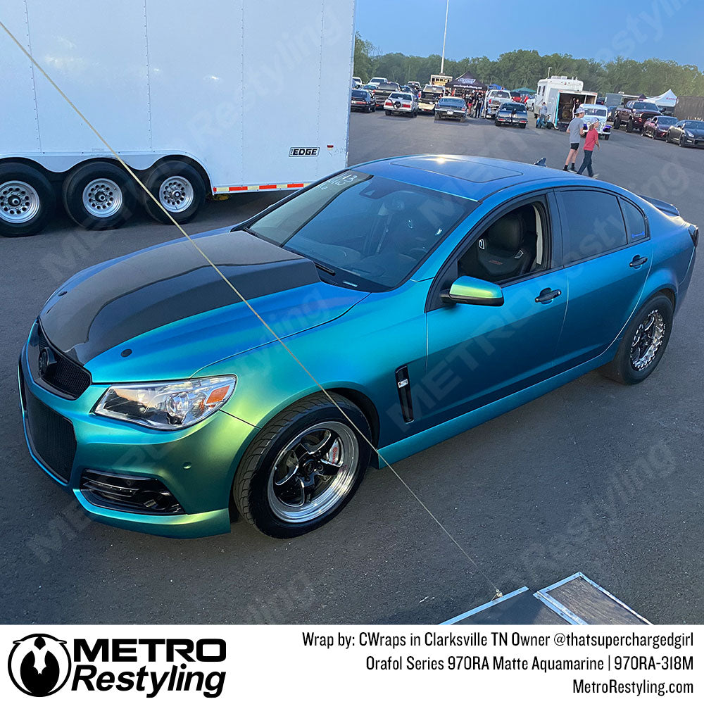 matte blue holden wrap