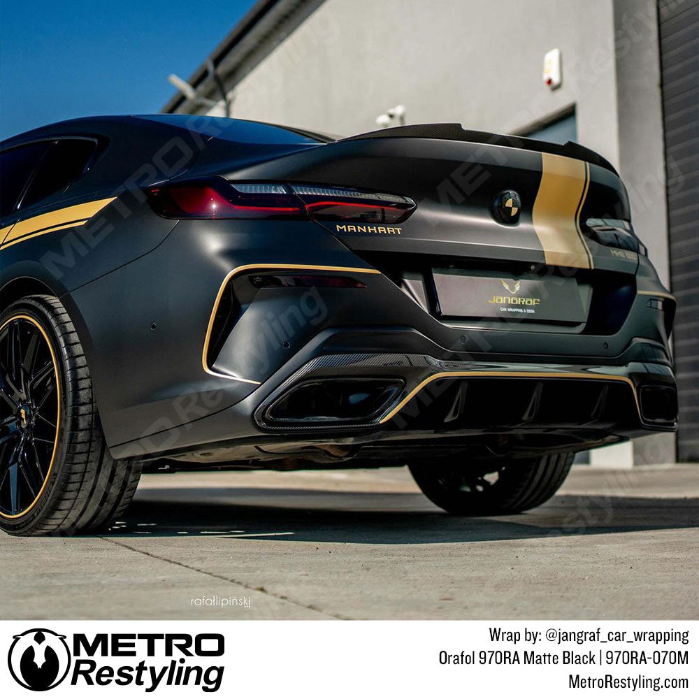Matte Black BMW Vinyl Wrap