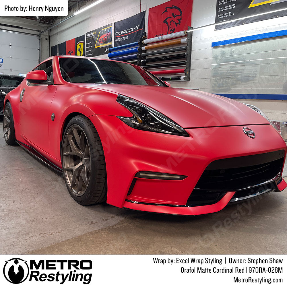 red car vinyl wrap