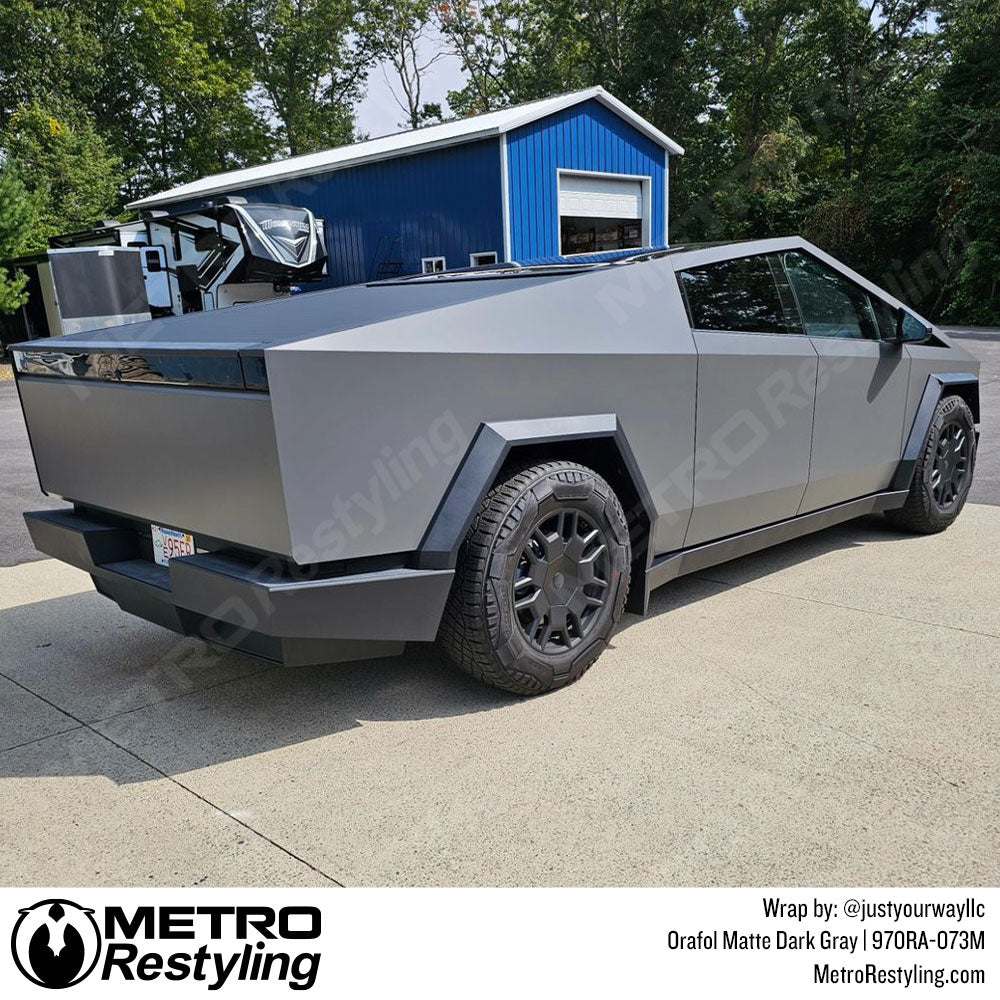 Gray Cybertruck Wrap