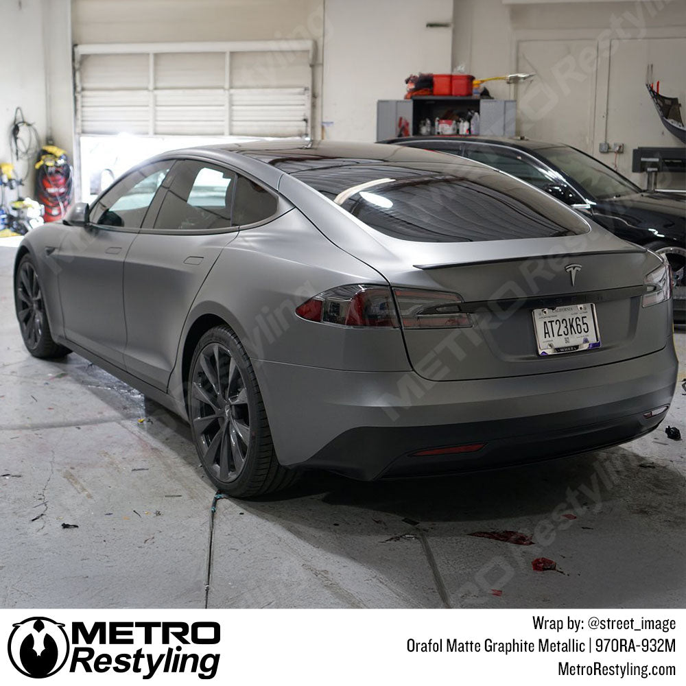 graphite metallic car wrap