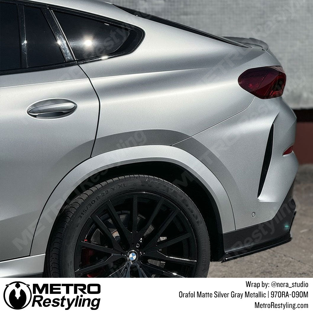 silver bmw wrap