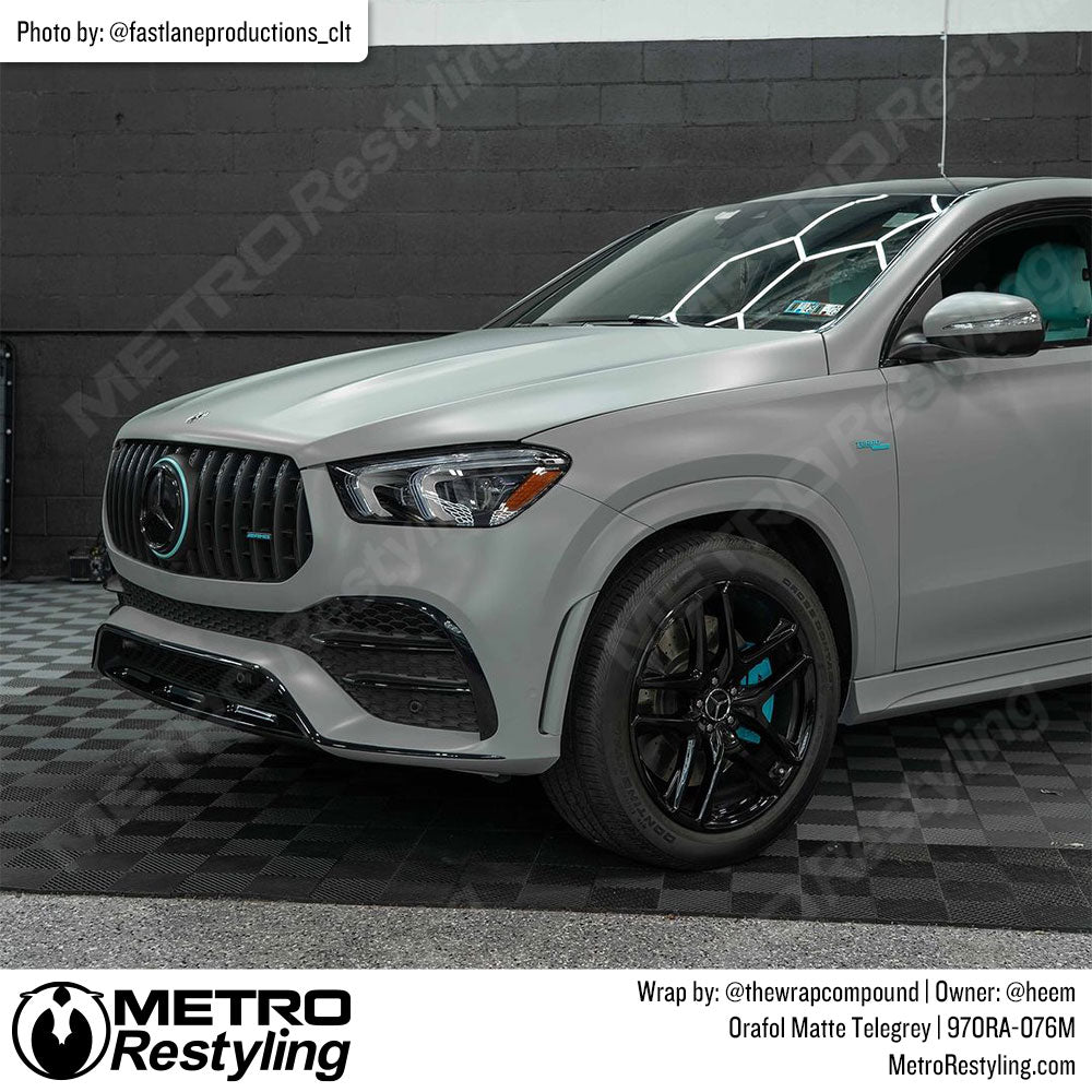 silver mercedes amg wrap