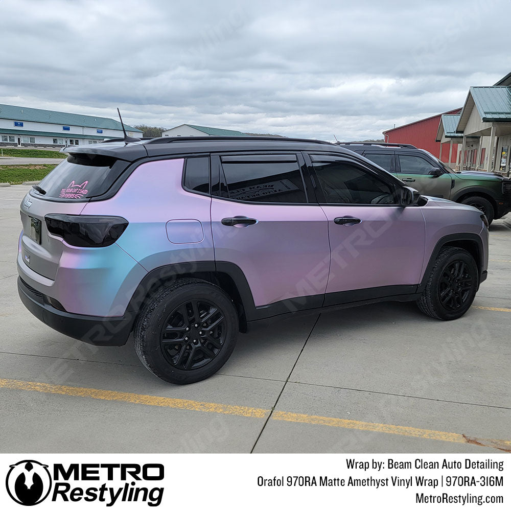 Jeep wrapped amethyst vinyl