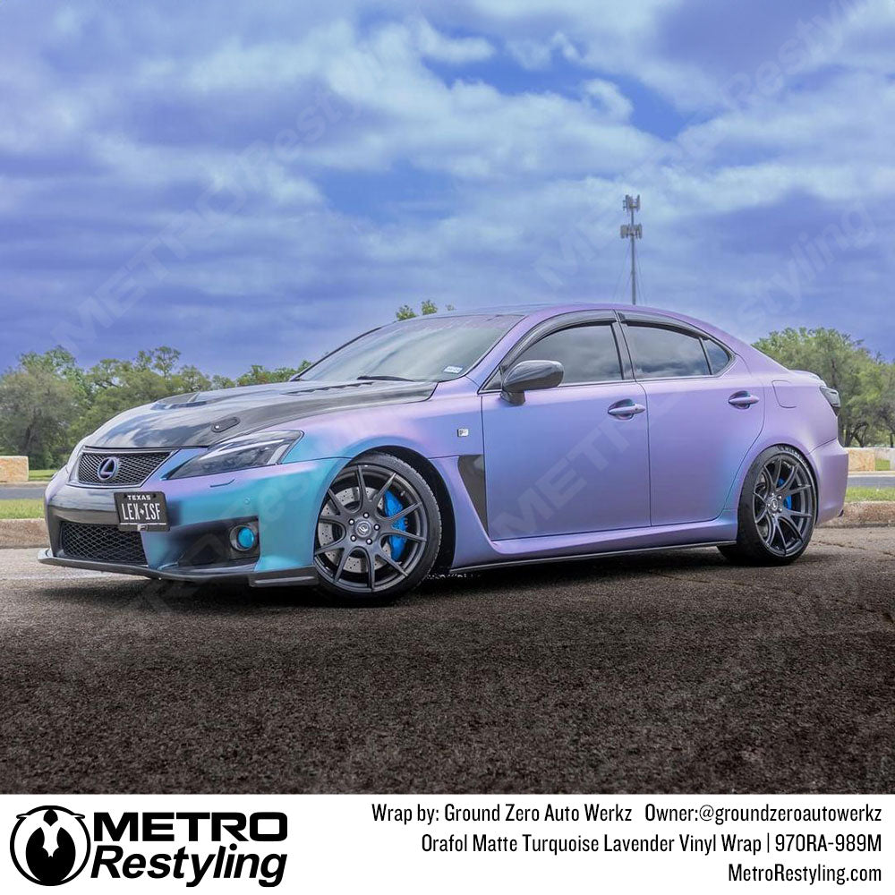 matte turquoise lavendar wrap lexus