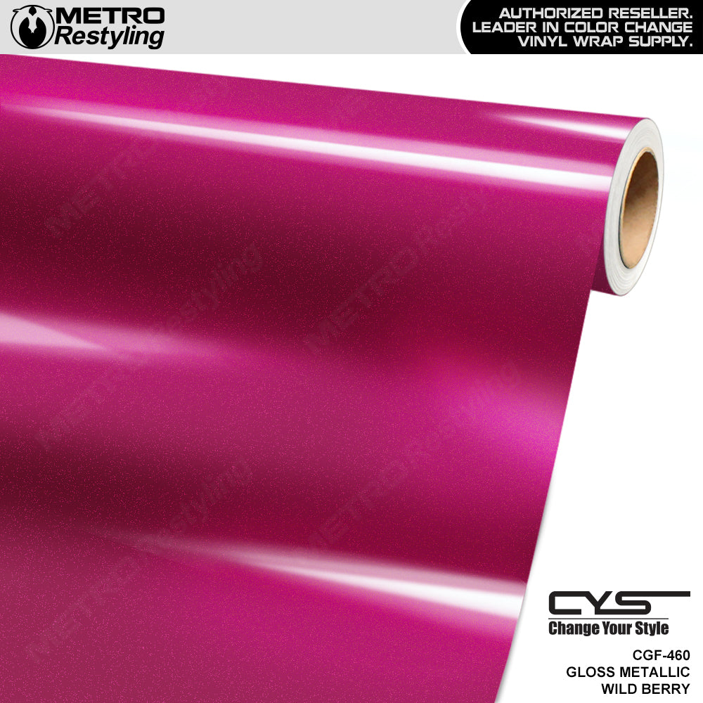 CYS Super Gloss Metallic Wild Berry Vinyl Wrap | CGF-460