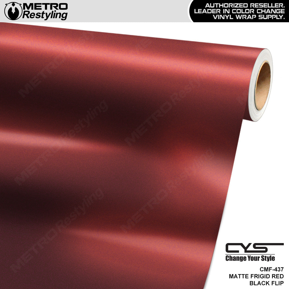 Matte Frigid Red Black Flip - CYS | Metro Restyling