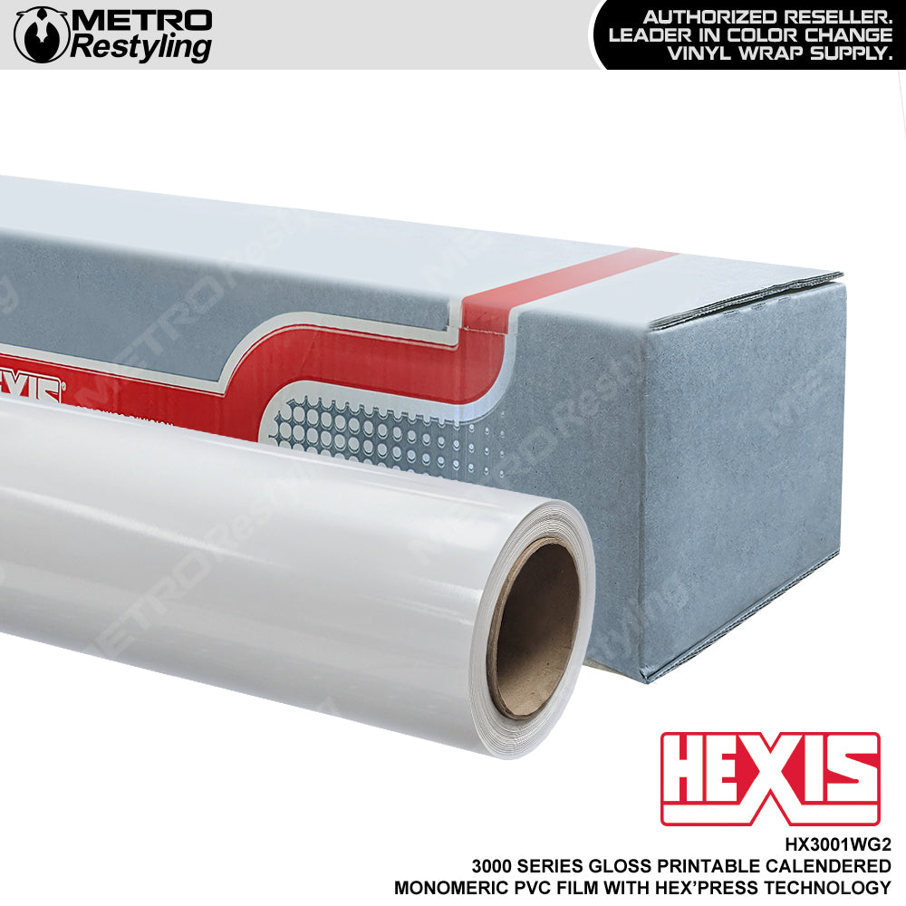 Hexis 3000 Series Printable Monomeric PVC Film with Hex'Press Technology