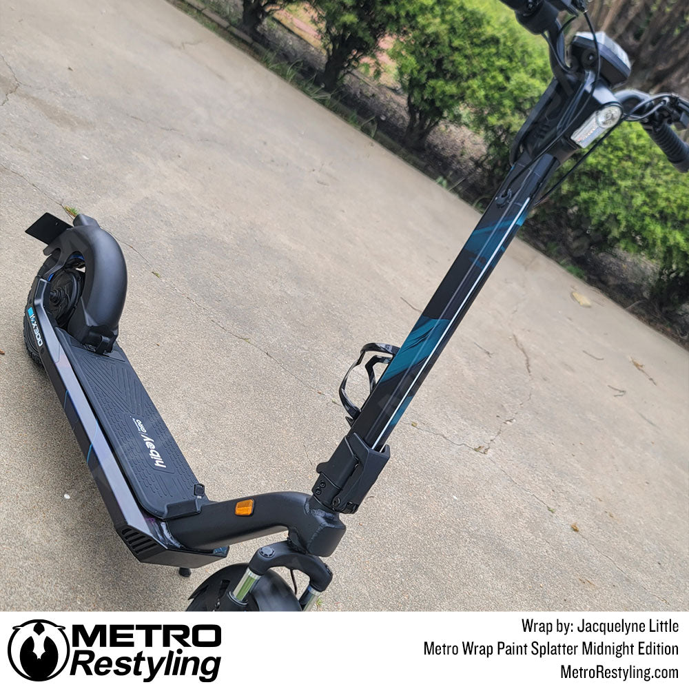 paint splatter scooter wrap