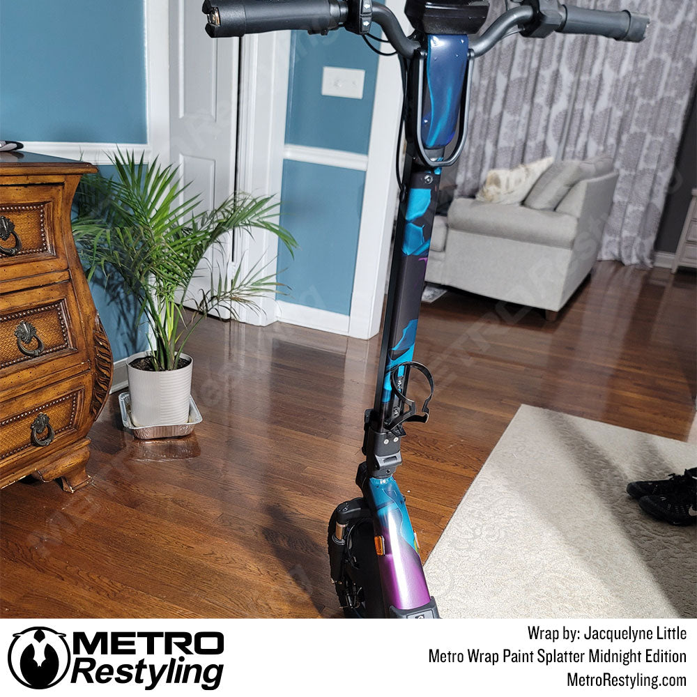paint splatter scooter wrap