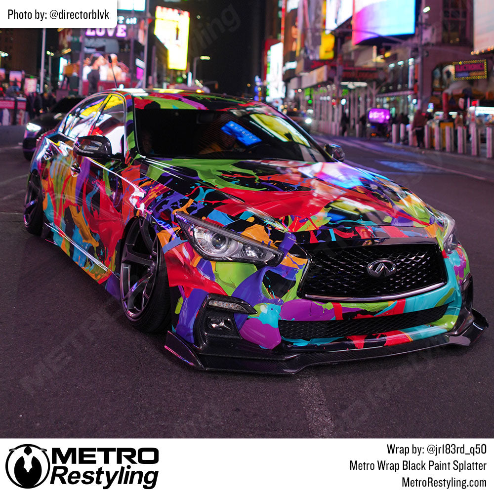 paint splatter car wrap