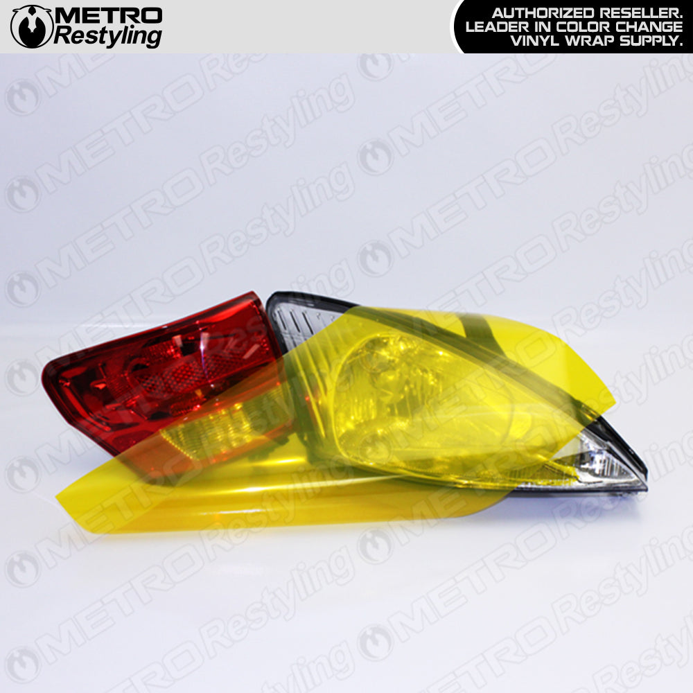 Yellow Head/Tail Light Lens Vinyl Film