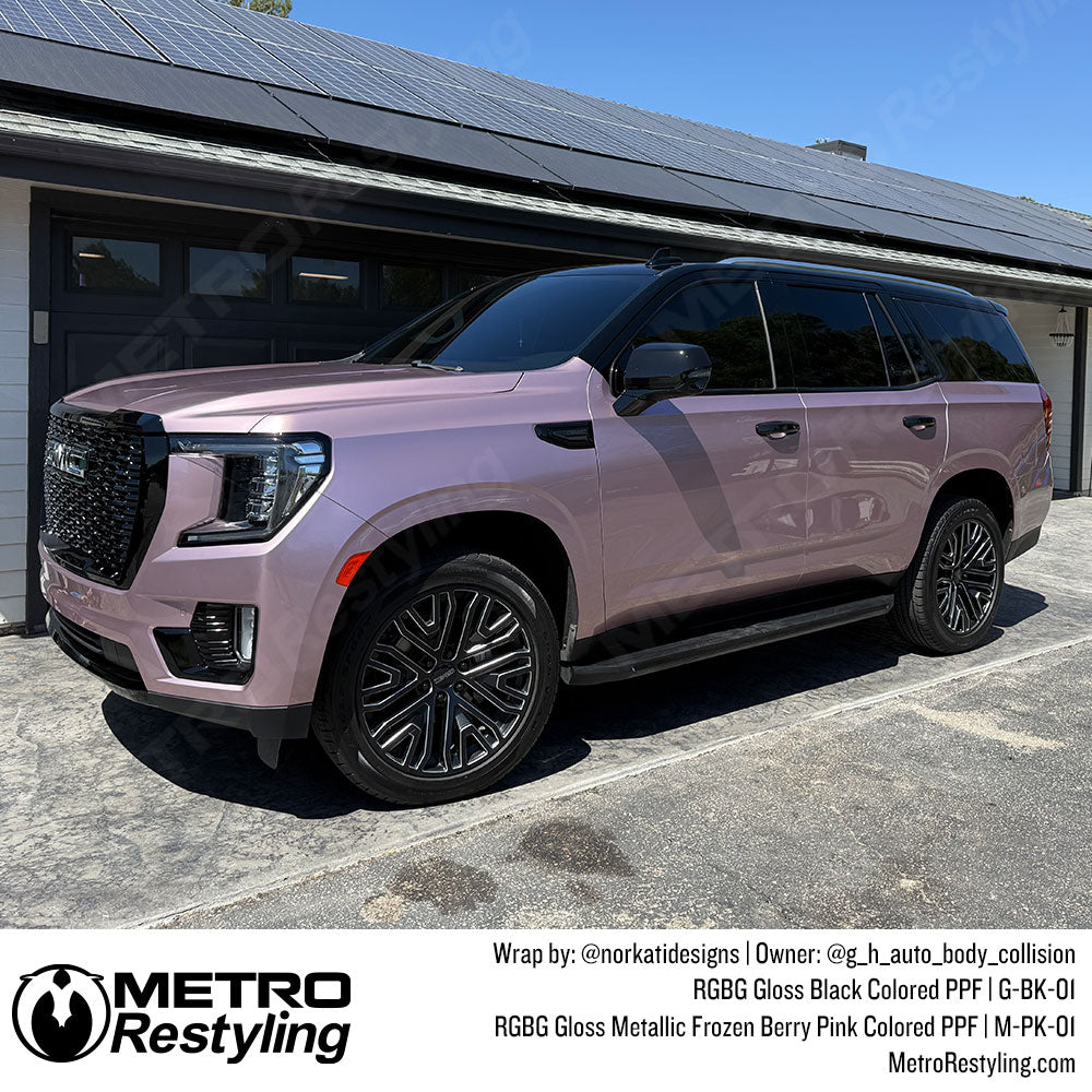 metallic pink suv ppf