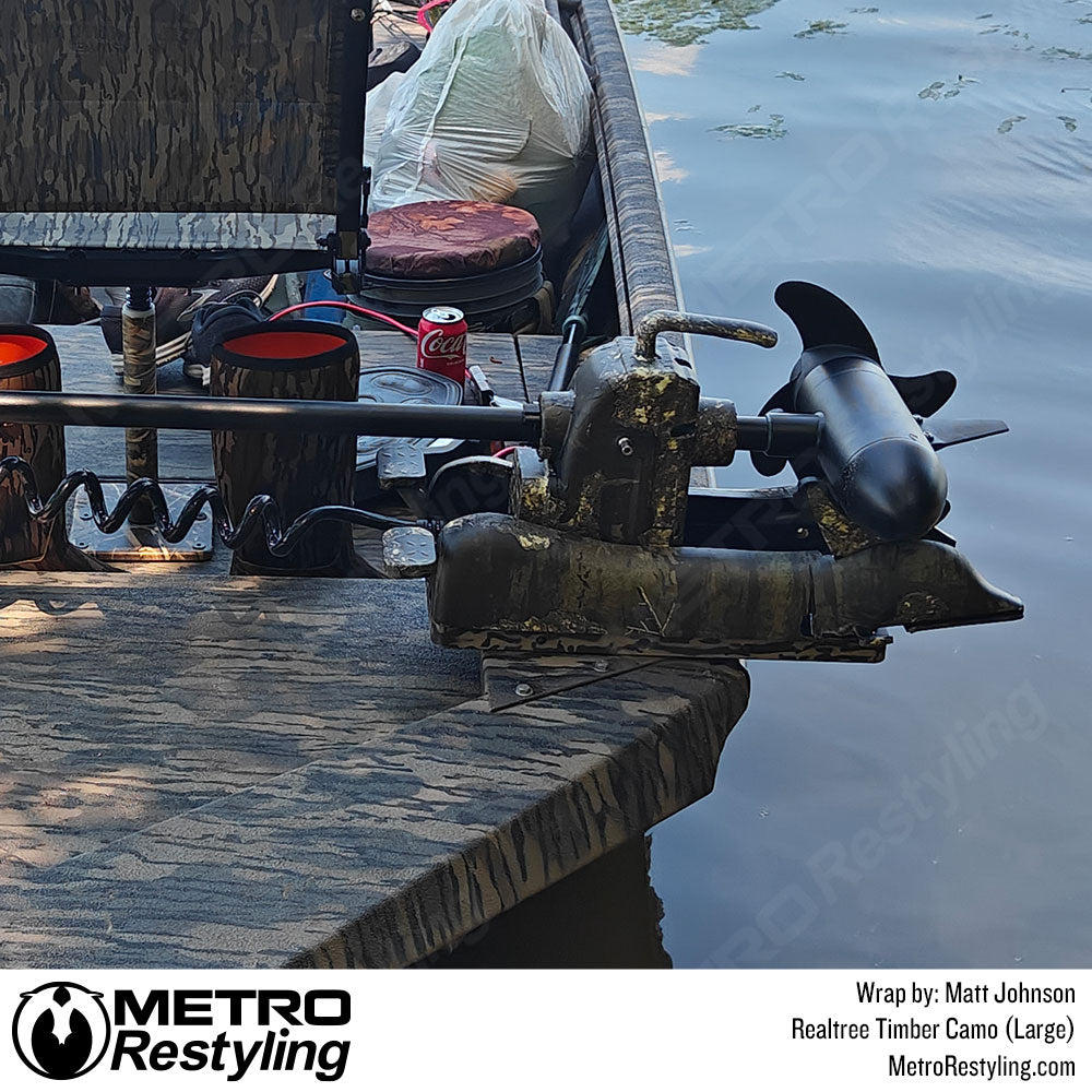 realtree boat motor wrap