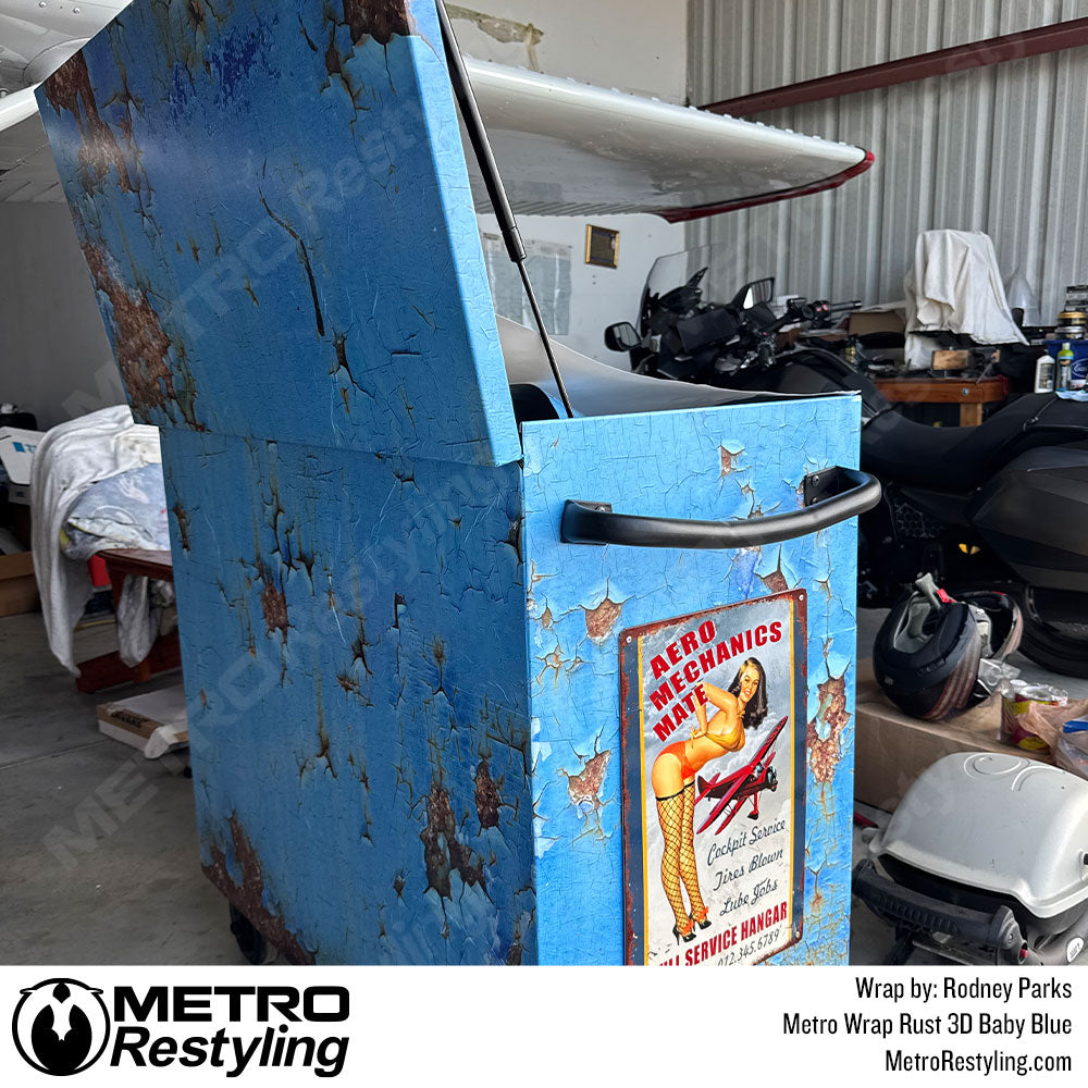 baby blue rust toolbox vinyl