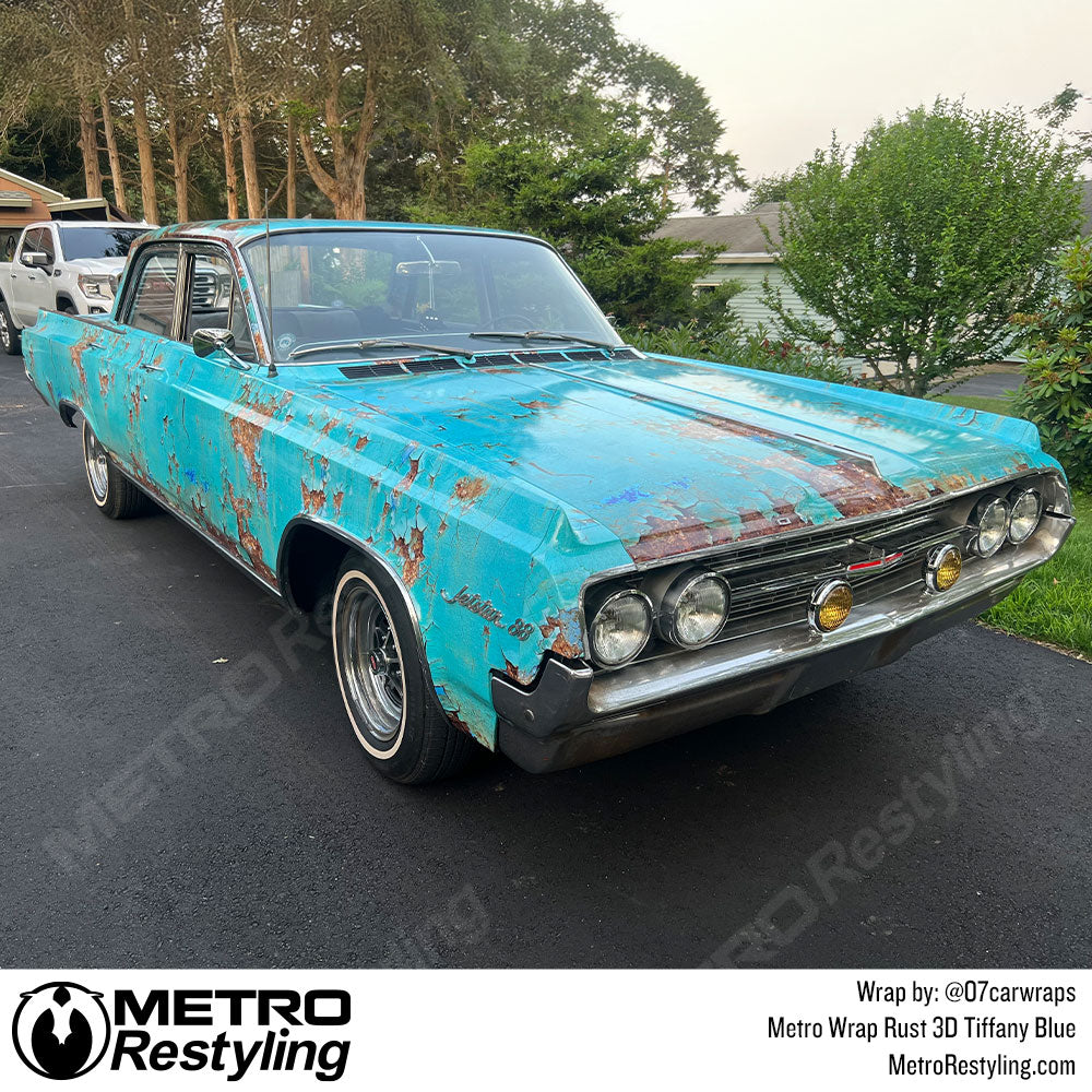 Custom Rust Wrap in Oldsmobile Jetstar 88