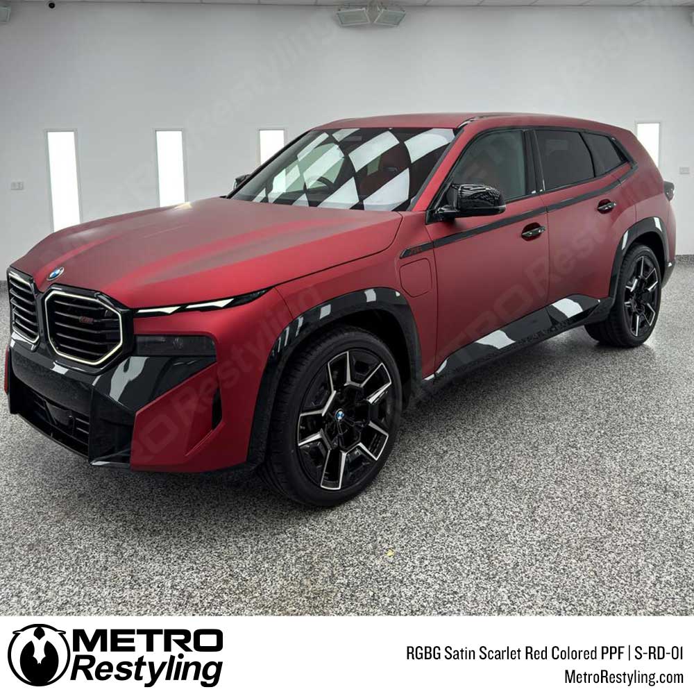 RGBG Satin Scarlet Red Colored PPF