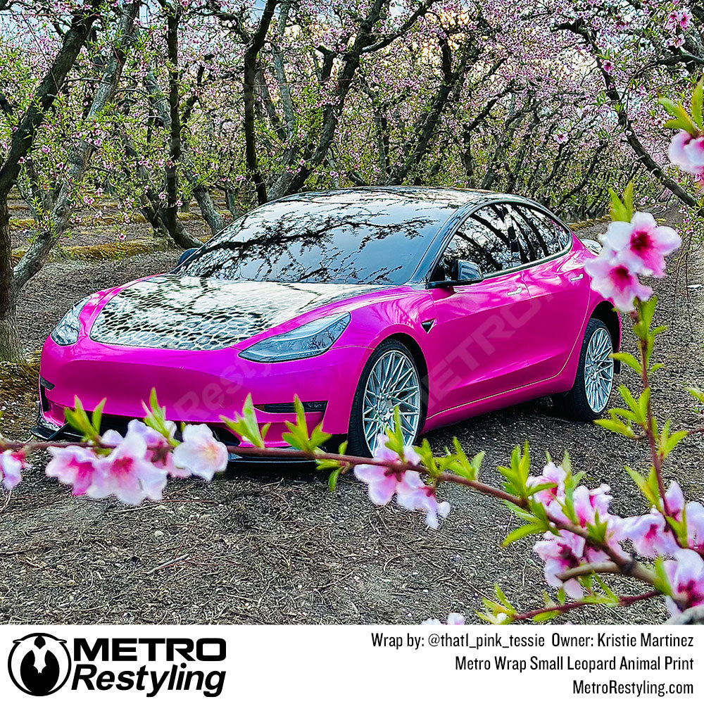 animal print tesla wrap