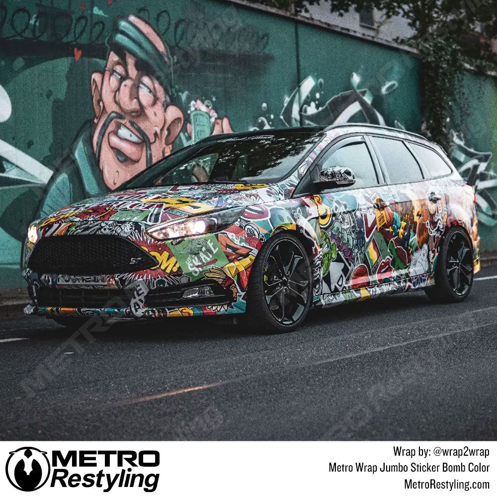 Metro Wrap Jumbo Sticker Bomb Vinyl Film