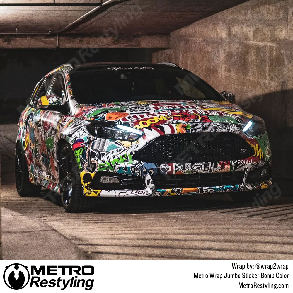 Sticker bomb Ford Focus Vinyl Wrap