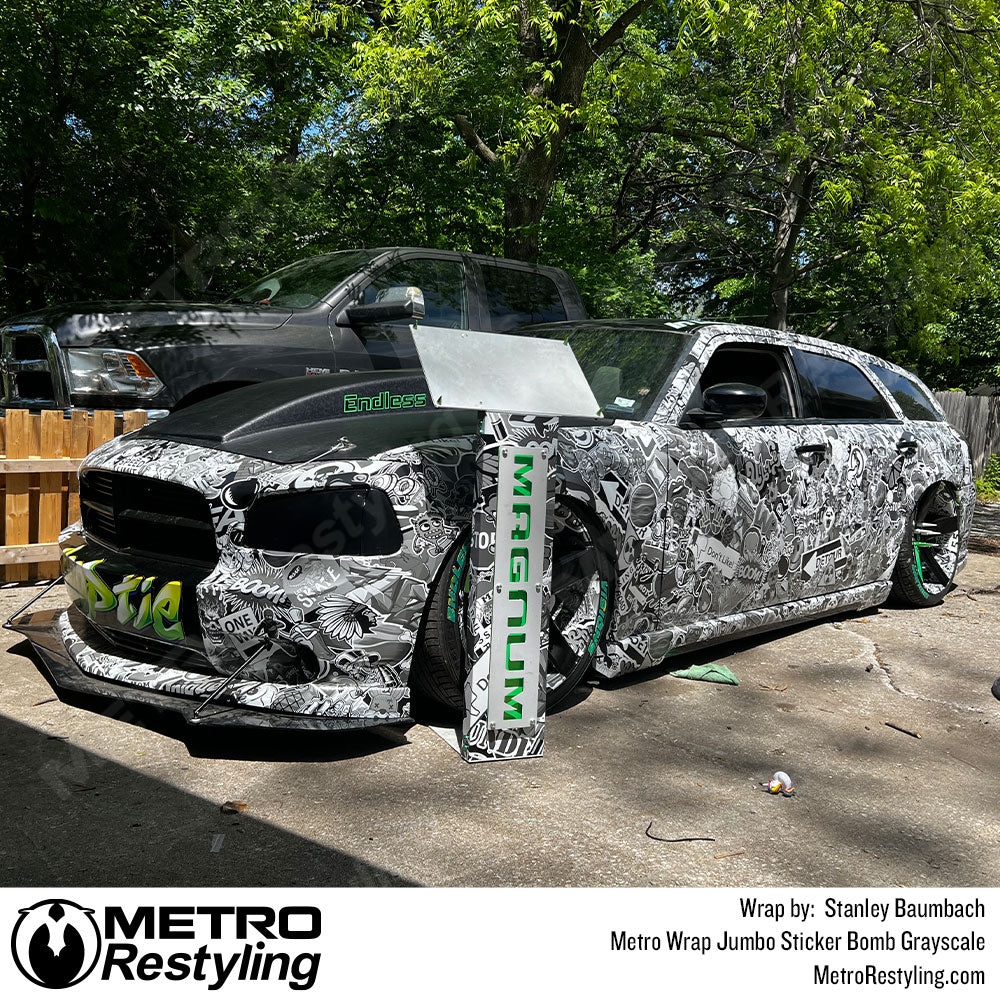 sticker bomb dodge magnum wrap