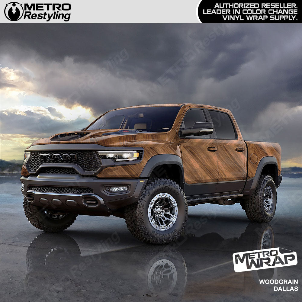 Metro Wrap Woodgrain Dallas Car Wrap