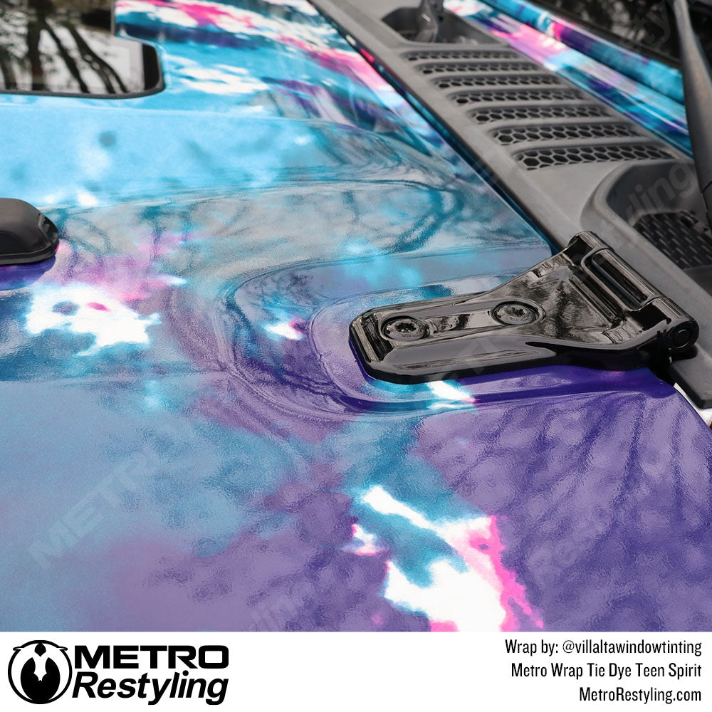 jeep wrangler tie dye wrapped